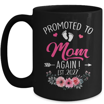 Promoted To Mom Again Est 2027 Mothers Day Mug | teecentury