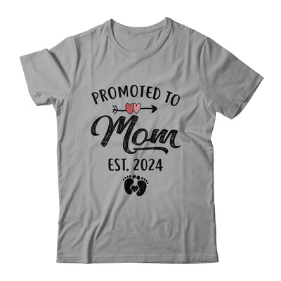 Promoted To Mom Est 2024 First Time Mothers Day Shirt & Tank Top | teecentury