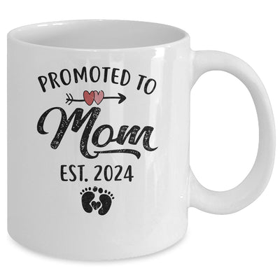 Promoted To Mom Est 2024 First Time Mothers Day Mug | teecentury