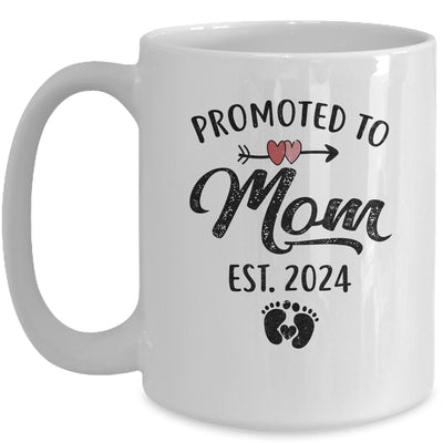 Promoted To Mom Est 2024 First Time Mothers Day Mug | teecentury