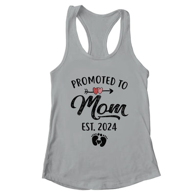 Promoted To Mom Est 2024 First Time Mothers Day Shirt & Tank Top | teecentury