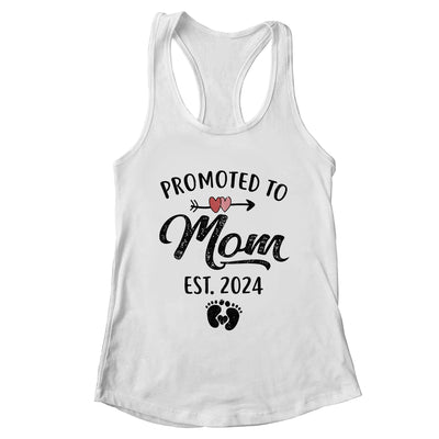 Promoted To Mom Est 2024 First Time Mothers Day Shirt & Tank Top | teecentury