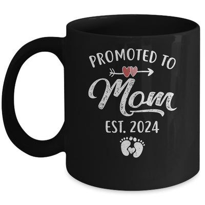 Promoted To Mom Est 2024 Funny First Time Mothers Day Mug | teecentury