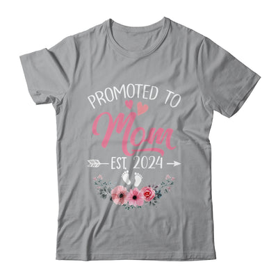 Promoted To Mom Est 2024 Mothers Day First Time Shirt & Tank Top | teecentury