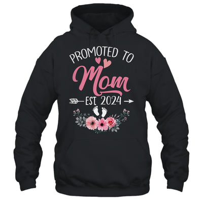 Promoted To Mom Est 2024 Mothers Day First Time Shirt & Tank Top | teecentury