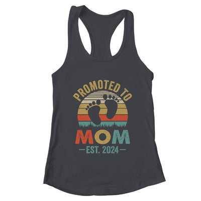 Promoted To Mom Est 2024 Mothers Day Vintage Shirt & Tank Top | teecentury