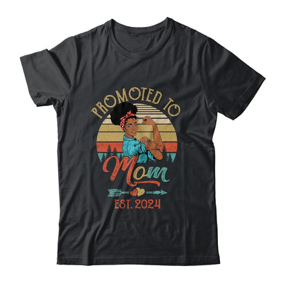 Promoted To Mom Est 2024 Vintage First Time Mom Shirt & Tank Top | teecentury