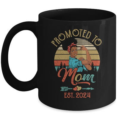 Promoted To Mom Est 2024 Vintage First Time Mom Mug | teecentury