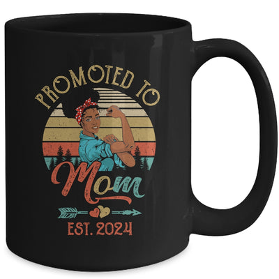 Promoted To Mom Est 2024 Vintage First Time Mom Mug | teecentury