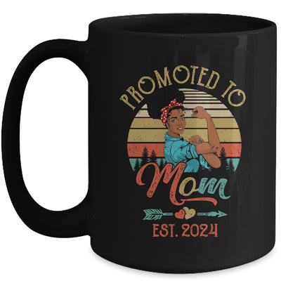 Promoted To Mom Est 2024 Vintage First Time Mom Mug | teecentury