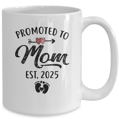 Promoted To Mom Est 2025 First Time Mothers Day Mug | teecentury