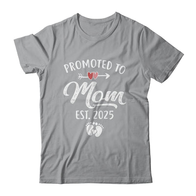 Promoted To Mom Est 2025 Funny First Time Mothers Day Shirt & Tank Top | teecentury