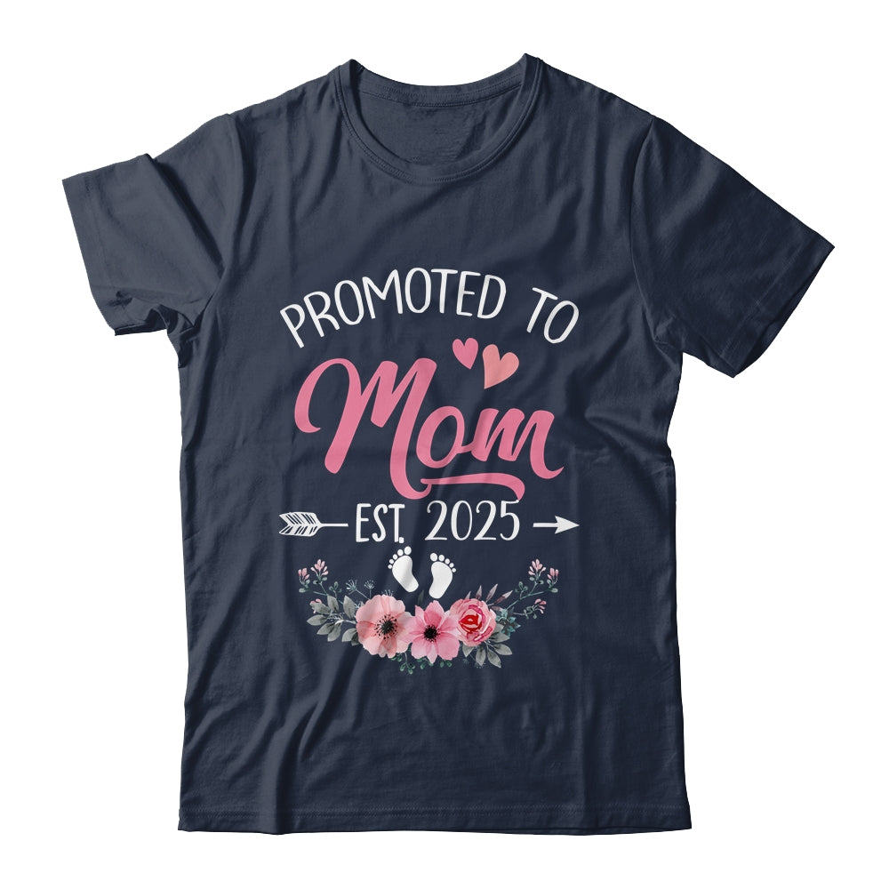 Promoted To Mom Est 2025 Mothers Day First Time Shirt & Tank Top | teecentury