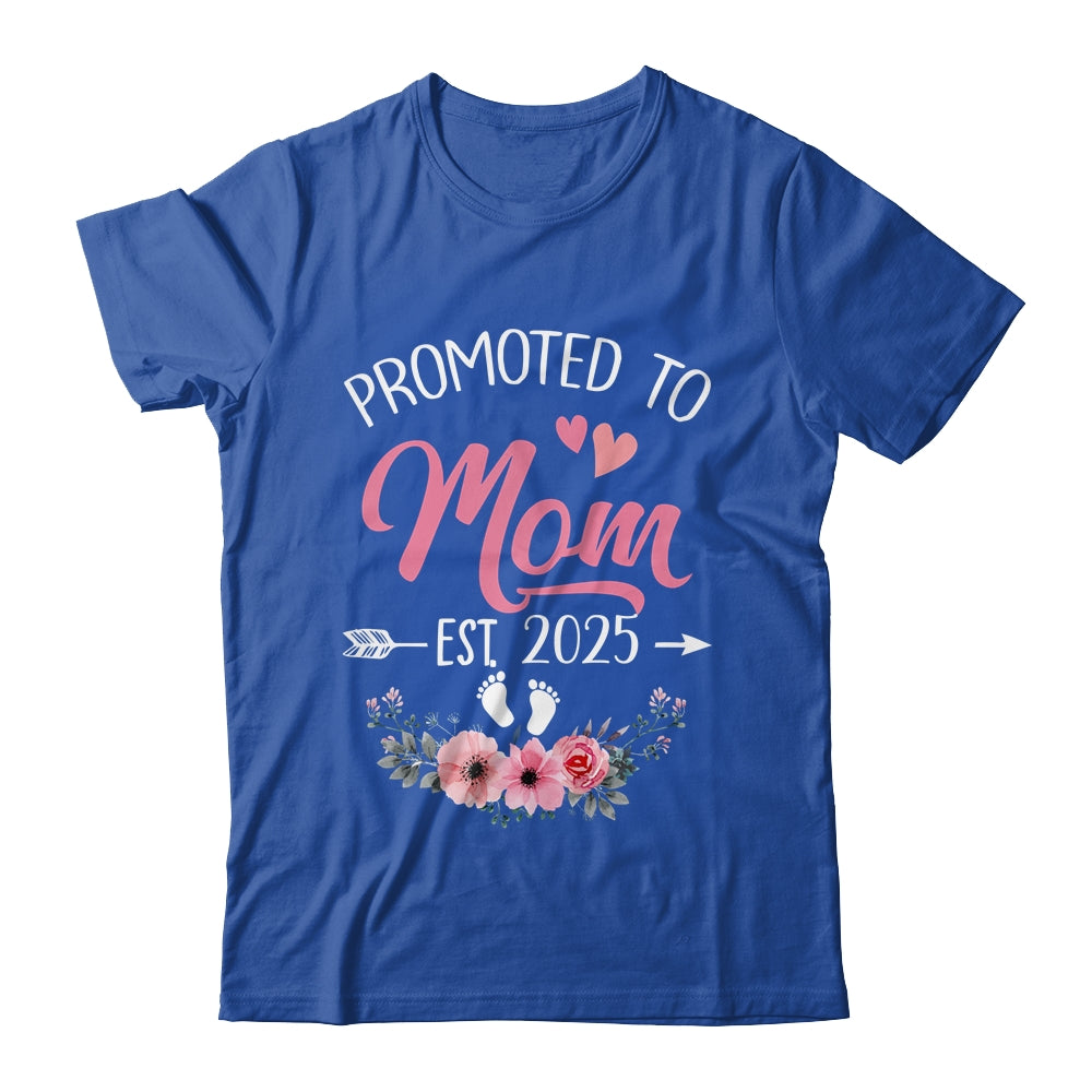 Promoted To Mom Est 2025 Mothers Day First Time Shirt & Tank Top | teecentury