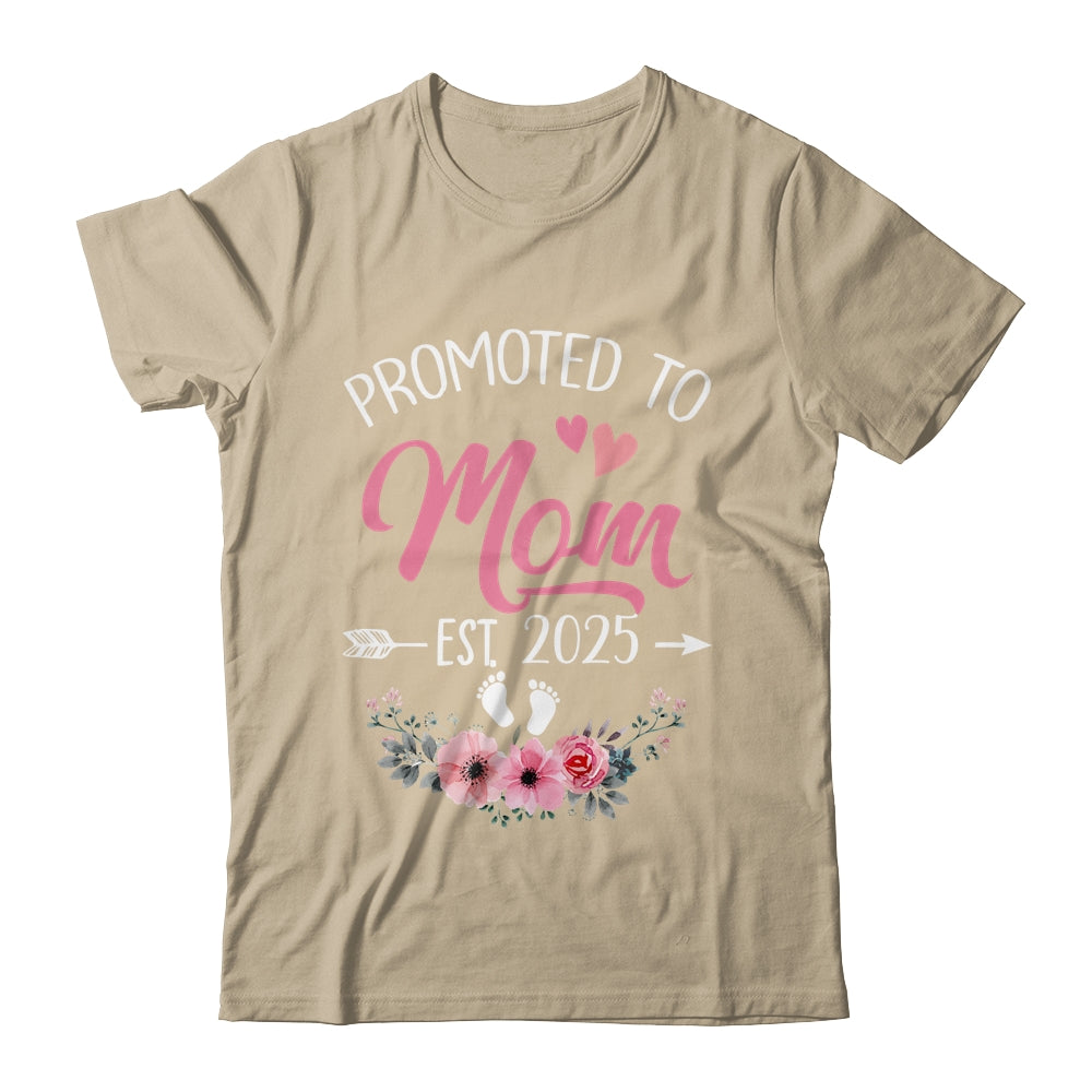 Promoted To Mom Est 2025 Mothers Day First Time Shirt & Tank Top | teecentury