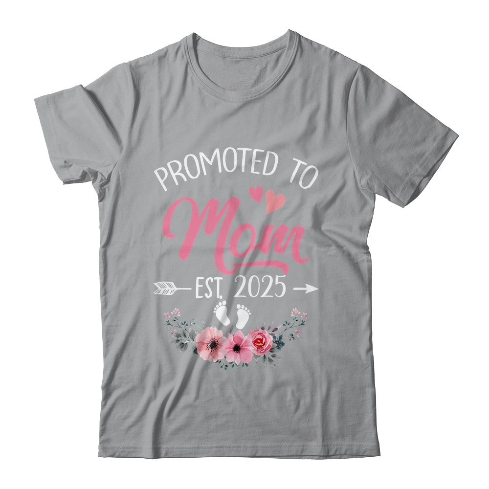 Promoted To Mom Est 2025 Mothers Day First Time Shirt & Tank Top | teecentury