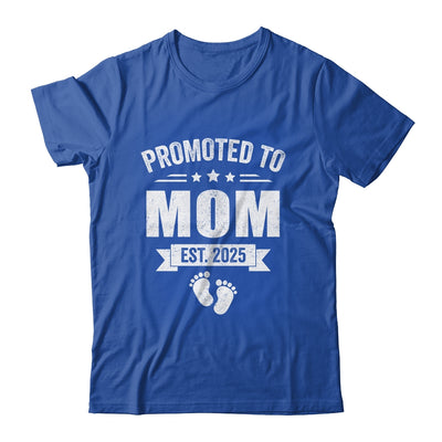 Promoted To Mom Est 2025 Mothers Day First Time New Mommy Shirt & Tank Top | teecentury