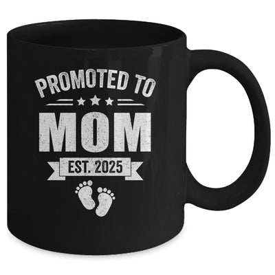 Promoted To Mom Est 2025 Mothers Day First Time New Mommy Mug | teecentury