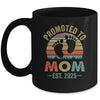 Promoted To Mom Est 2025 Mothers Day Vintage Mug | teecentury