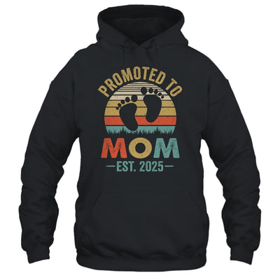 Promoted To Mom Est 2025 Mothers Day Vintage Shirt & Tank Top | teecentury