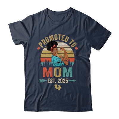Promoted To Mom Est 2025 Vintage First Time Mom Shirt & Tank Top | teecentury