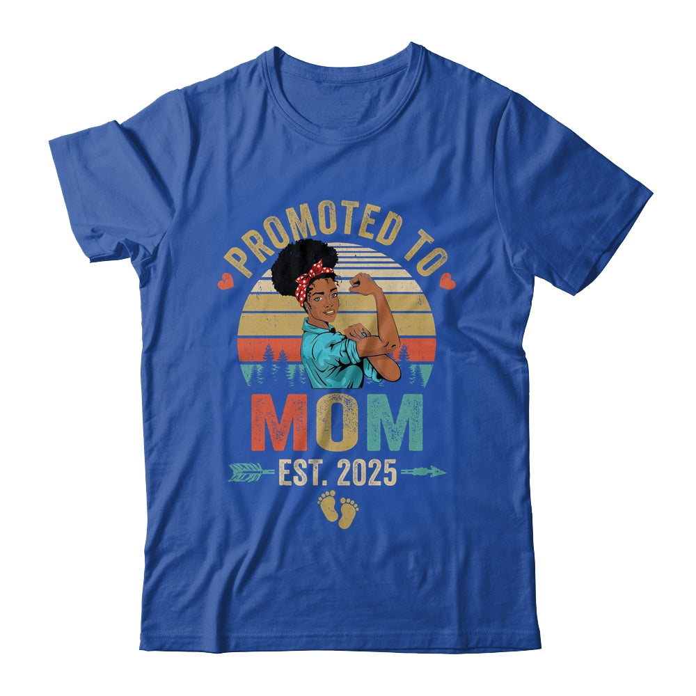 Promoted To Mom Est 2025 Vintage First Time Mom Shirt & Tank Top | teecentury