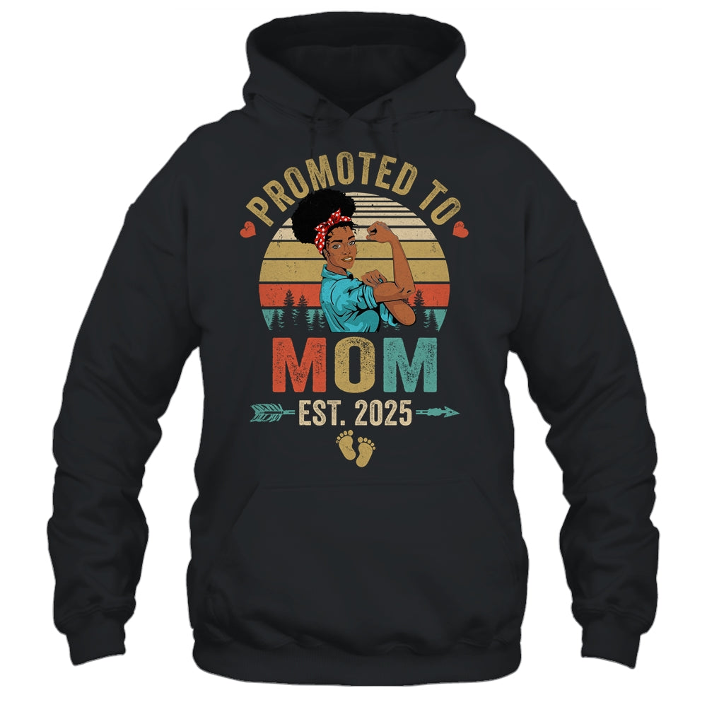 Promoted To Mom Est 2025 Vintage First Time Mom Shirt & Tank Top | teecentury