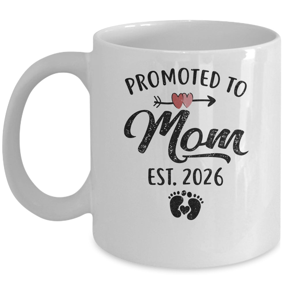 Promoted To Mom Est 2026 First Time Mothers Day Mug | teecentury