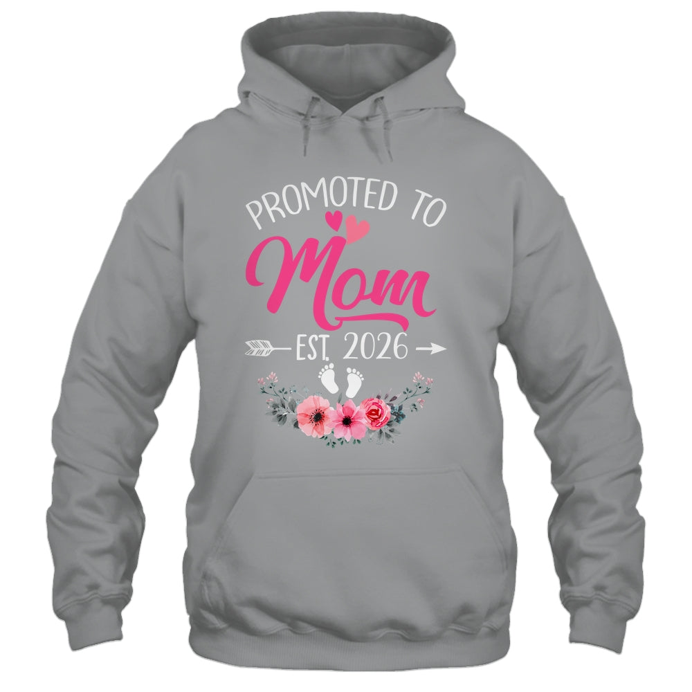 Promoted To Mom Est 2026 Mothers Day First Time Shirt & Tank Top | teecentury