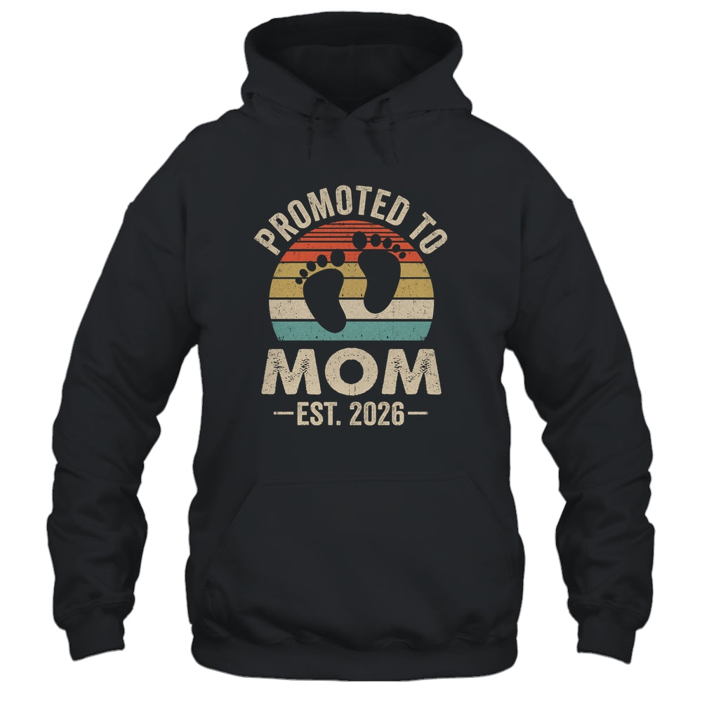 Promoted To Mom Est 2026 Mothers Day Vintage Shirt & Hoodie | teecentury