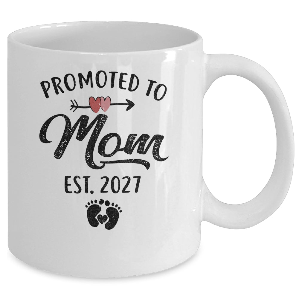 Promoted To Mom Est 2027 First Time Mothers Day Mug | teecentury