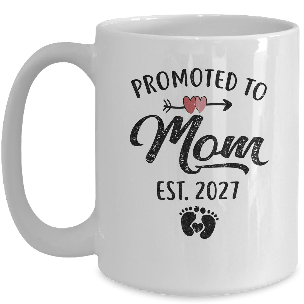 Promoted To Mom Est 2027 First Time Mothers Day Mug | teecentury