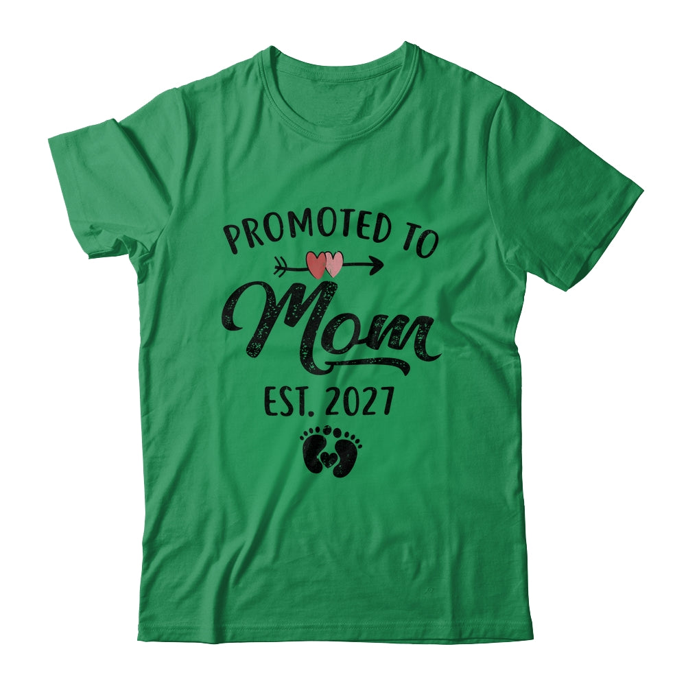 Promoted To Mom Est 2027 First Time Mothers Day Shirt & Hoodie | teecentury