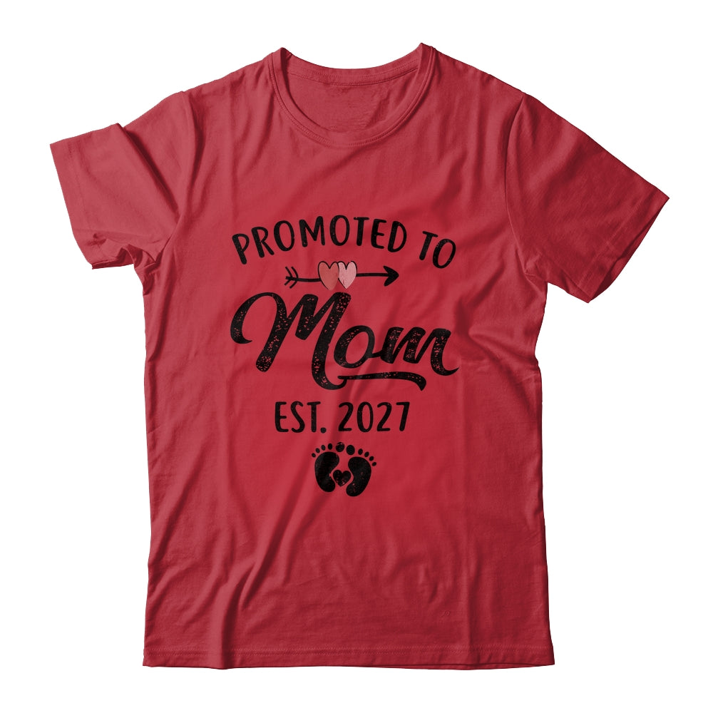 Promoted To Mom Est 2027 First Time Mothers Day Shirt & Hoodie | teecentury