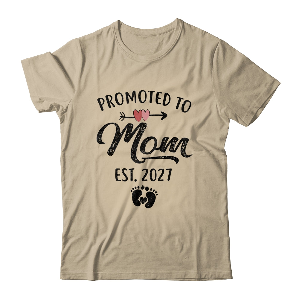 Promoted To Mom Est 2027 First Time Mothers Day Shirt & Hoodie | teecentury