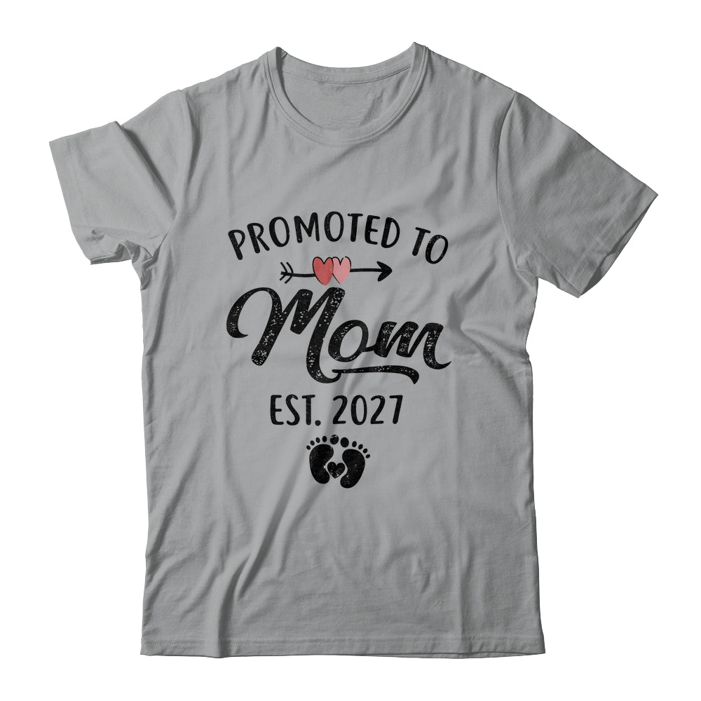Promoted To Mom Est 2027 First Time Mothers Day Shirt & Hoodie | teecentury