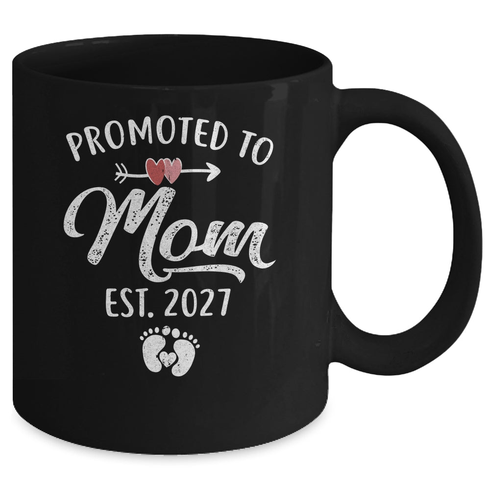 Promoted To Mom Est 2027 Funny First Time Mothers Day Mug | teecentury