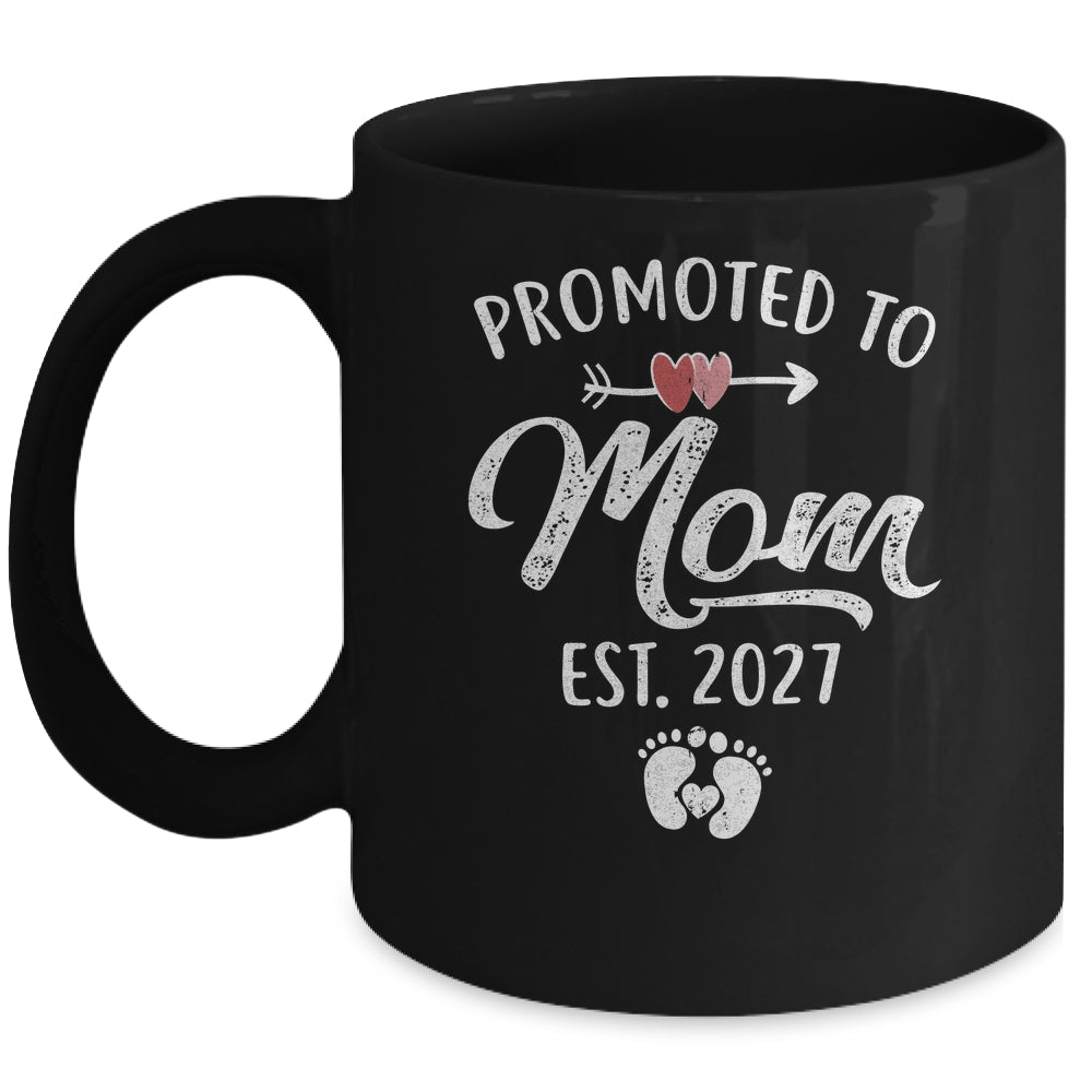 Promoted To Mom Est 2027 Funny First Time Mothers Day Mug | teecentury