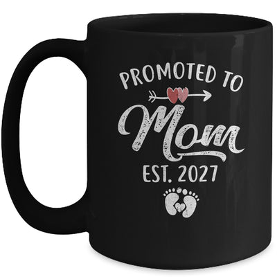 Promoted To Mom Est 2027 Funny First Time Mothers Day Mug | teecentury
