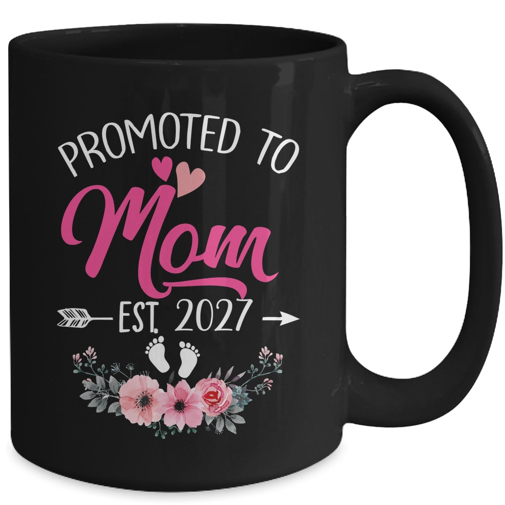 Promoted To Mom Est 2027 Mothers Day First Time Mug | teecentury