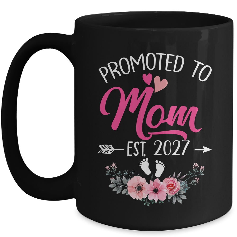 Promoted To Mom Est 2027 Mothers Day First Time Mug | teecentury
