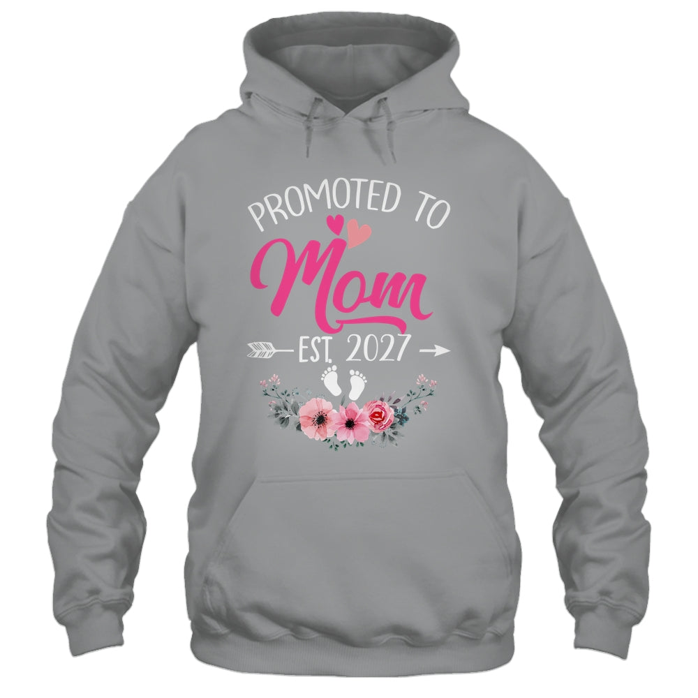 Promoted To Mom Est 2027 Mothers Day First Time Shirt & Tank Top | teecentury