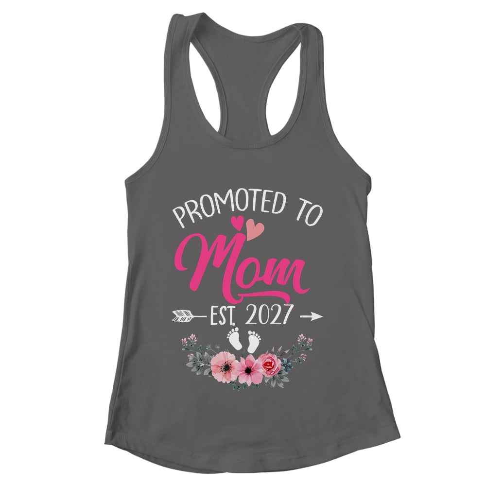 Promoted To Mom Est 2027 Mothers Day First Time Shirt & Tank Top | teecentury