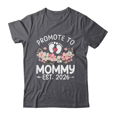 Promoted To Mommy 2026 First Time Floral New Mom Shirt & Hoodie | teecentury