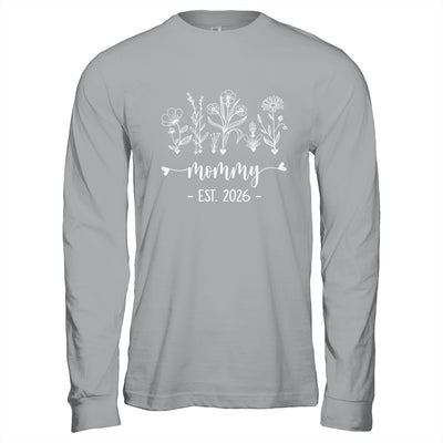 Promoted To Mommy 2026 Pregnancy Announcement Floral Shirt & Hoodie | teecentury
