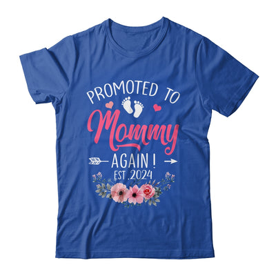 Promoted To Mommy Again Est 2024 Mothers Day Shirt & Tank Top | teecentury
