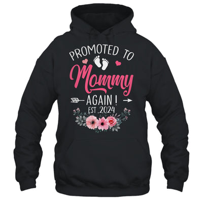 Promoted To Mommy Again Est 2024 Mothers Day Shirt & Tank Top | teecentury