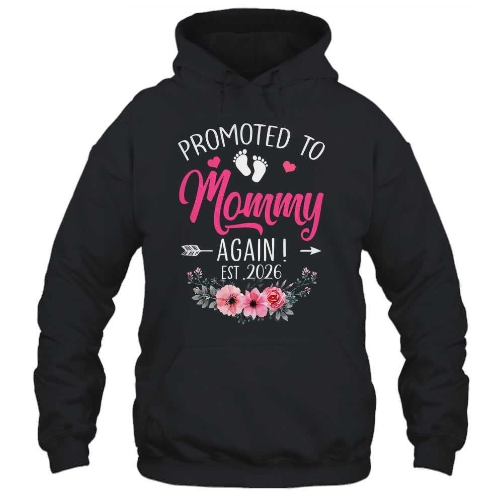 Promoted To Mommy Again Est 2026 Mothers Day Shirt & Tank Top | teecentury