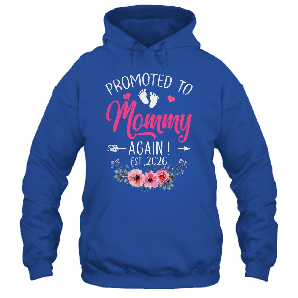 Promoted To Mommy Again Est 2026 Mothers Day Shirt & Tank Top | teecentury