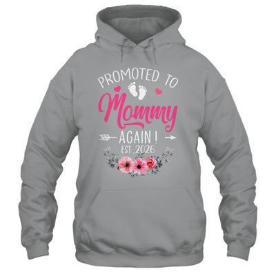 Promoted To Mommy Again Est 2026 Mothers Day Shirt & Tank Top | teecentury
